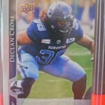 2021 Upper Deck CFL Autograph Auto 107 Declan Cross Toronto Argonauts