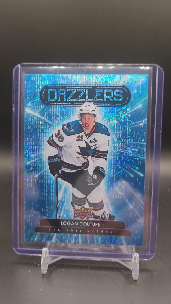 2022-23 Upper Deck UD Series 1 Blue Dazzlers DZ-27 Logan Couture - San Jose