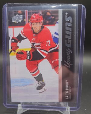 Jack Drury 2021-22 Upper Deck Extended Series Young Guns Rookie #731 Carolina Hurricanes hockey card