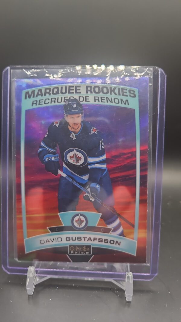 2019-20 O-Pee-Chee Platinum Marquee Rookie Sunset David Gustafsson #157