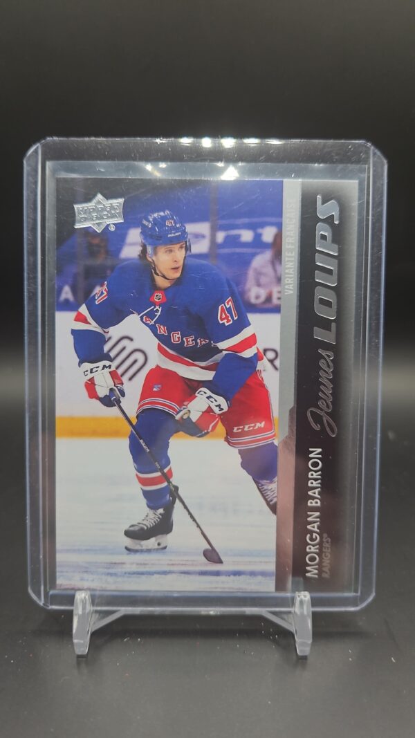 2021-22 Upper Deck Series 1 Morgan Barron Young Guns French Jeunes Loups