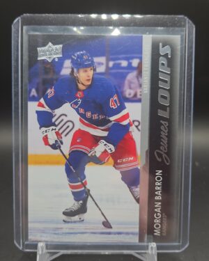 2021-22 Upper Deck Series 1 Morgan Barron Young Guns French Jeunes Loups