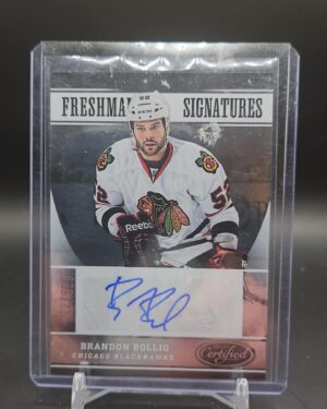 2012-13 Certified Freshman Signatures /999 Brandon Bollig #158 Rookie Auto