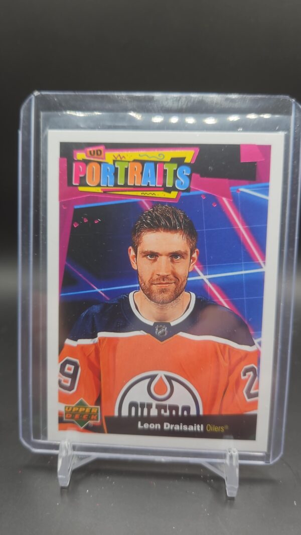 2020-21 Upper Deck Leon Draisaitl UD Portraits Insert #P-21 Edmonton Oilers