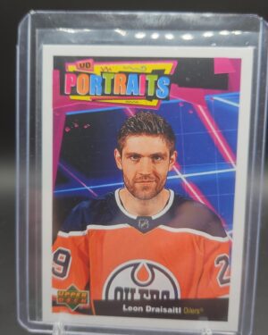 2020-21 Upper Deck Leon Draisaitl UD Portraits Insert #P-21 Edmonton Oilers