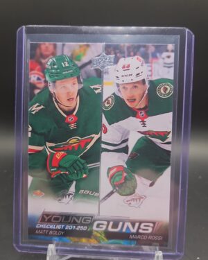2022-23 Upper Deck Series 1 - Young Guns Checklist #250 Matt Boldy, Marco Rossi