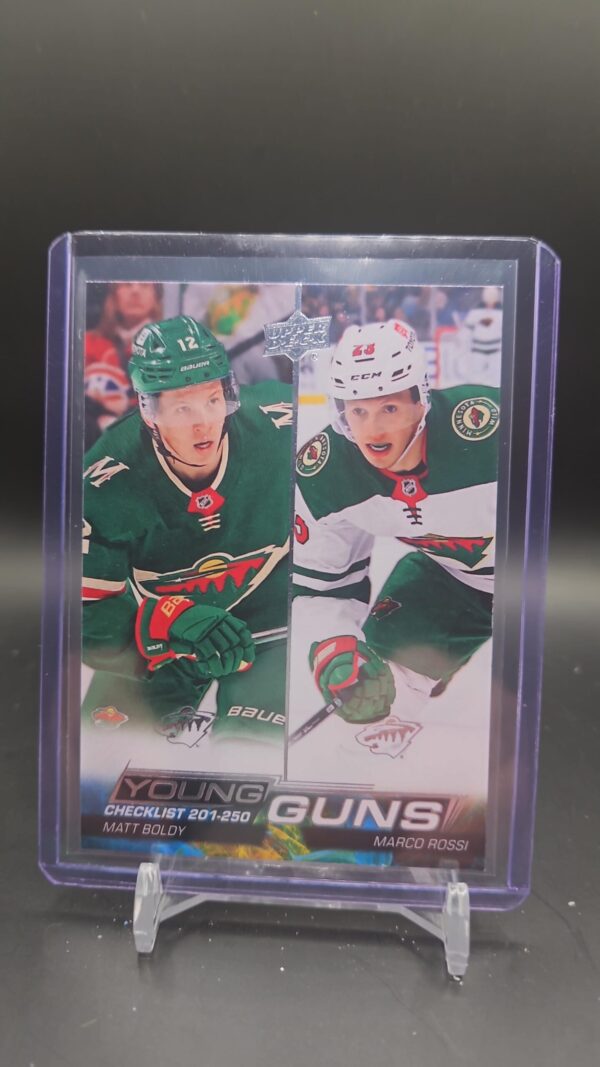 2022-23 Upper Deck Series 1 - Young Guns Checklist #250 Matt Boldy, Marco Rossi