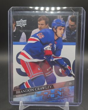 2020-21 Upper Deck S2 Brandon Crawley Young Guns Rookie RC #464 Rangers