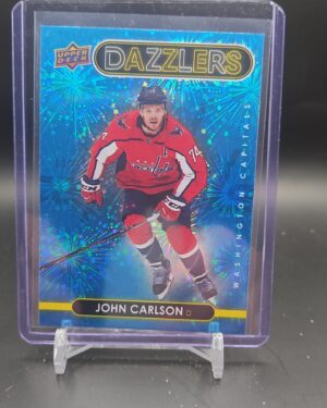 2021-22 Upper Deck Extended Series Dazzlers Blue John Carlson #DZ-148 Capital