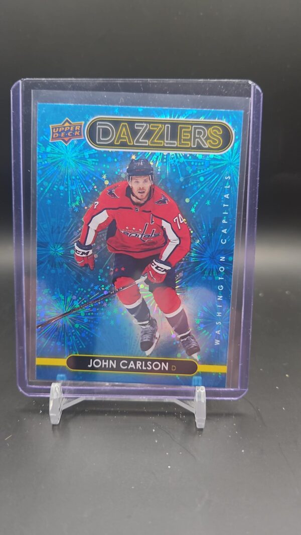 2021-22 Upper Deck Extended Series Dazzlers Blue John Carlson #DZ-148 Capital
