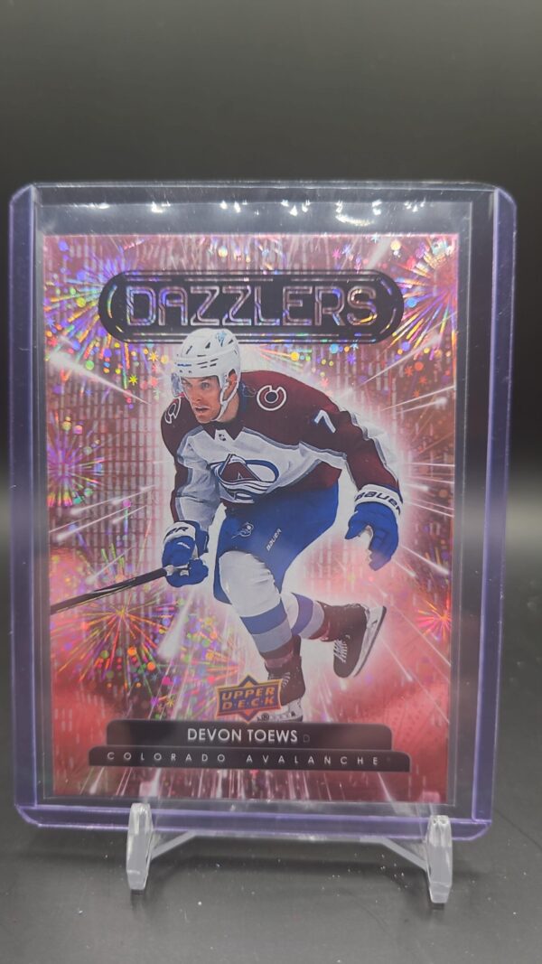2022-23 Upper Deck Series 1 Dazzlers Pink Devon Toews #DZ-25