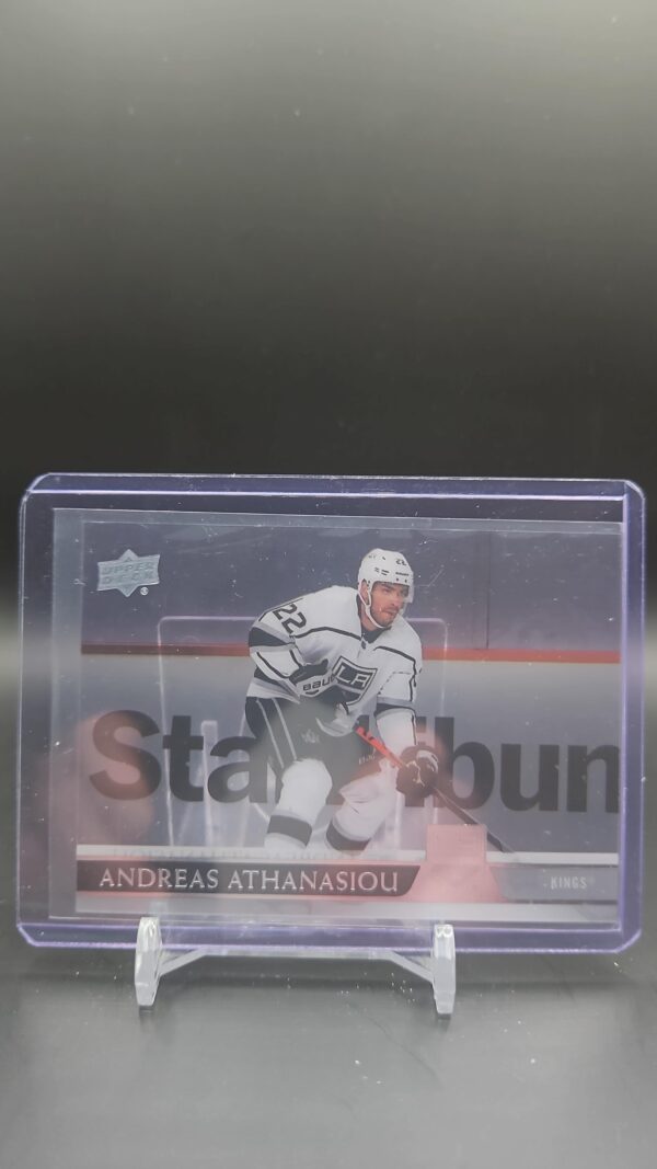 2020-21 UD Extended Series Clear Cut #563 Andreas Athanasiou - Los Angeles Kings