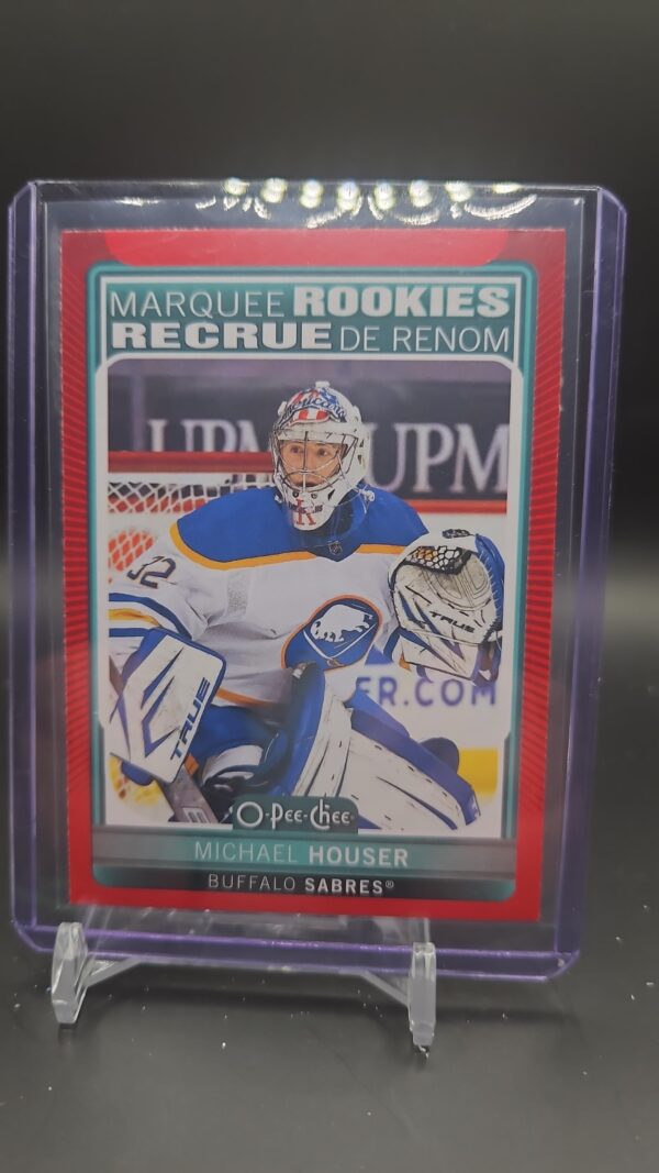 2021-2022 Michael Houser Marquee Rookies Red Border O-Pee-Chee Buffalo Sabres