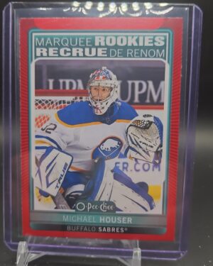 2021-2022 Michael Houser Marquee Rookies Red Border O-Pee-Chee Buffalo Sabres