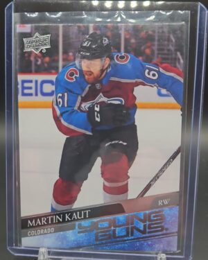 2020-21 UPPER DECK SERIES 1 MARTIN KAUT YOUNG GUNS ROOKIE RC CARD #217
