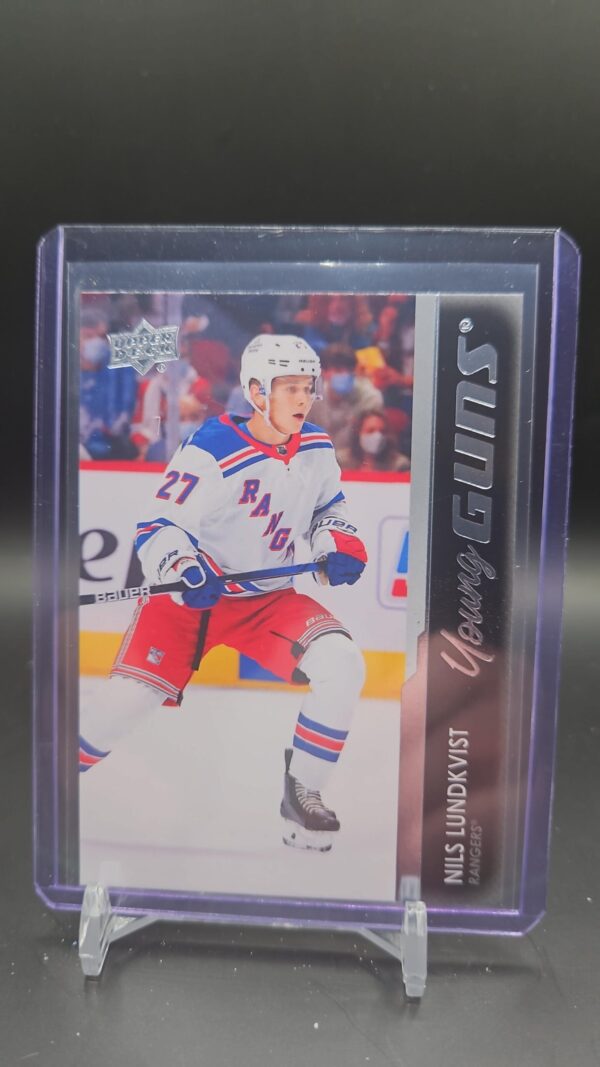 2021-22 Upper Deck Series 2 Young Guns Nils Lundkvist Rookie #456