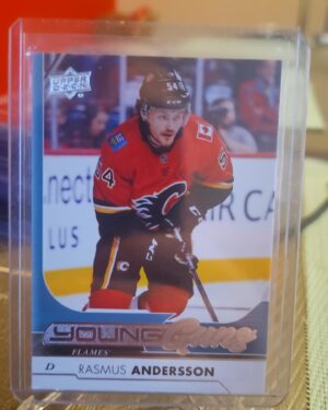 2017 18 Upper Deck Rasmus Andersson Young Guns #218 Calgary Flames