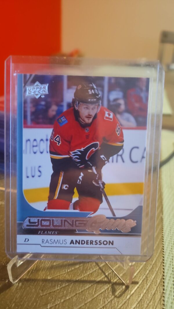 2017 18 Upper Deck Rasmus Andersson Young Guns #218 Calgary Flames
