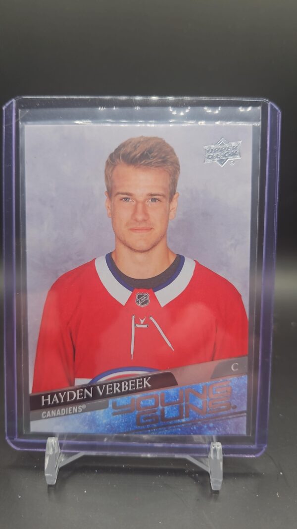 2020-21 Upper Deck Young Guns #714 Hayden Verbeek Montreal