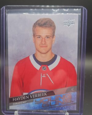 2020-21 Upper Deck Young Guns #714 Hayden Verbeek Montreal