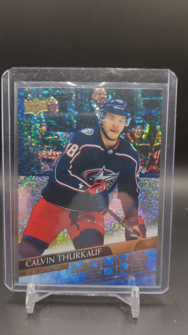 2020-21 Upper Deck Young Guns Speckled Rainbow Calvin Thurkauf #467 Rookie RC