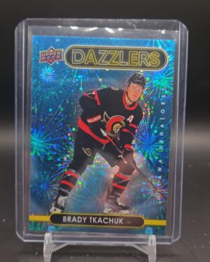Brady Tkachuk 2021-22 Upper Deck Dazzlers Blue #DZ-83 - Ottawa Senators