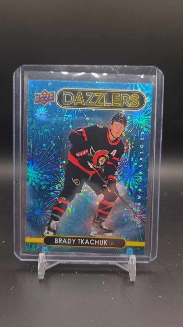 Brady Tkachuk 2021-22 Upper Deck Dazzlers Blue #DZ-83 - Ottawa Senators