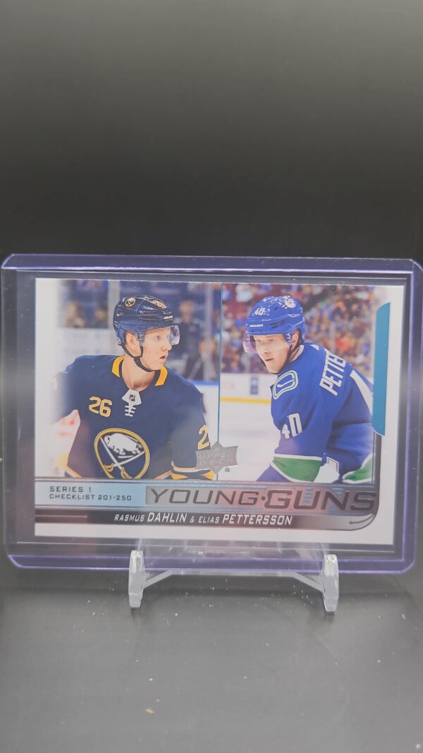2018-19 Upper Deck Series 1 Young Guns Checklist PETTERSON & DAHLIN #250 RC