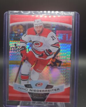 2019-20 O-Pee-Chee Platinum Red Prism Nino Niederreiter /199 #128