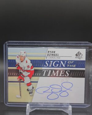 2019-20 SP Authentic Ryan Dzingel Hurricanes Sign of the Times AUTO #JRW