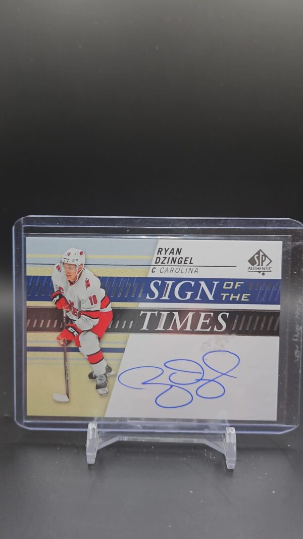 2019-20 SP Authentic Ryan Dzingel Hurricanes Sign of the Times AUTO #JRW