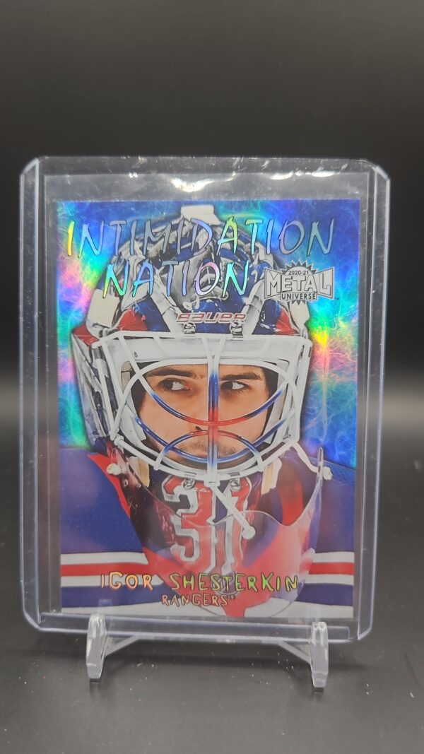 2020-21 Upper Deck Metal Universe Intimidation Nation - Igor Shesterkin #IN-1