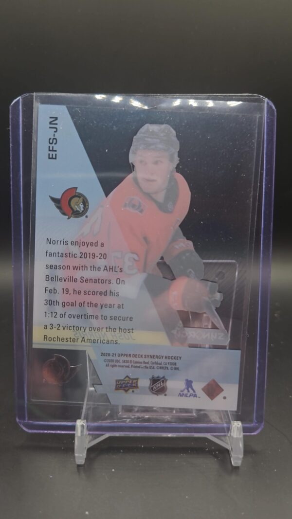 2020-21 Synergy Exceptional Futures #EFS-JN Josh Norris /749 Acetate - Image 2