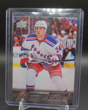 2015/16 UD SERIES 1 OSCAR LINDBERG YOUNG GUNS ROOKIE #234