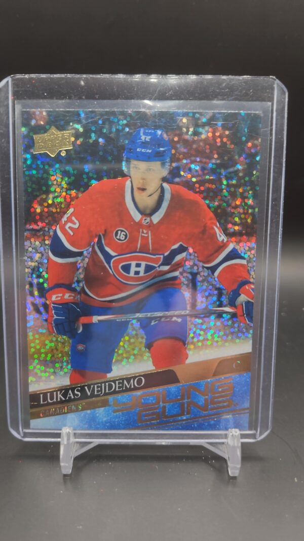 2020 21 Upper Deck Lukas Vejdemo Speckled Rainbow Foil Young Guns Series 2 #490