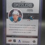 2022-23 Upper Deck UD Series 1 Blue Dazzlers DZ-27 Logan Couture - San Jose - Image 2
