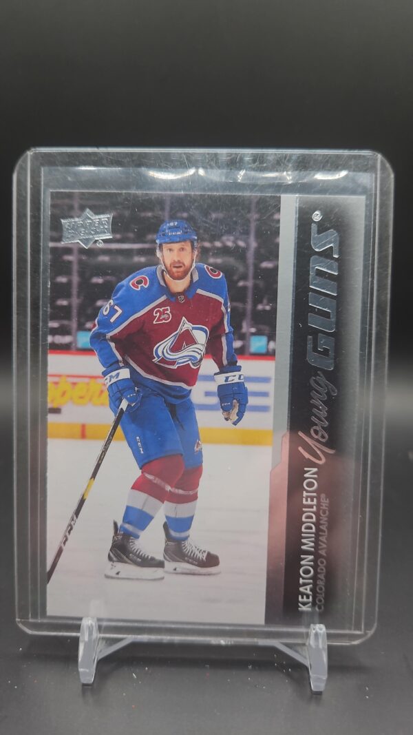 Keaton Middleton Young Guns 2021-22 Upper Deck Series 1 Hockey Rookie Card #211