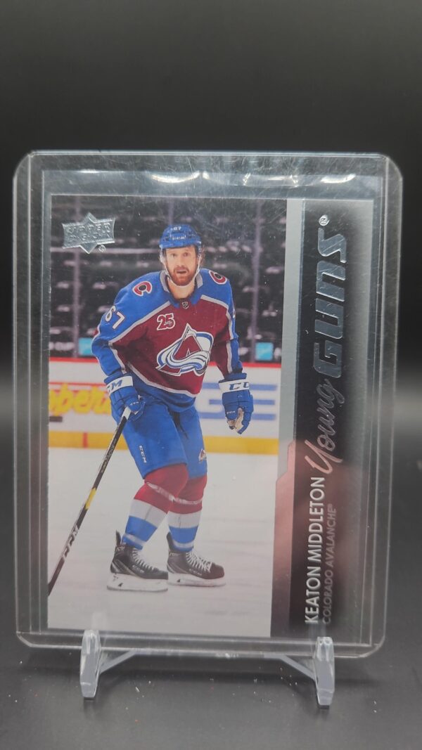 Keaton Middleton Young Guns 2021-22 Upper Deck Series 1 Hockey Rookie Card #211