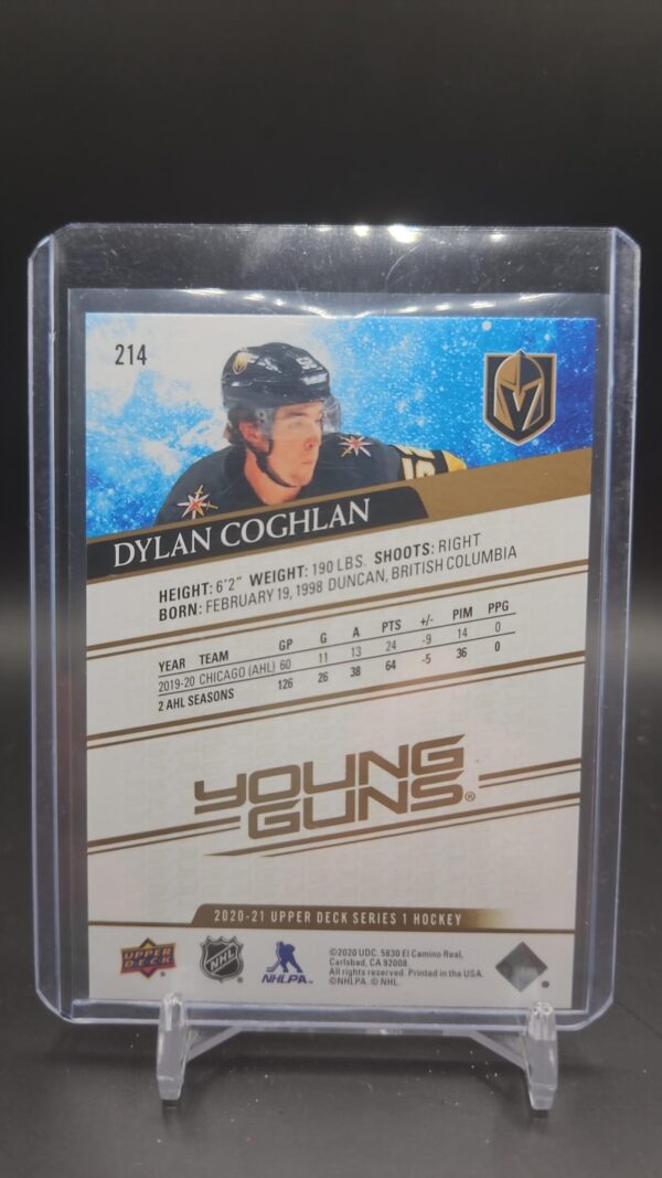 20/21 UD SERIES 1 DYLAN COGHLAN rainbow foil YOUNG GUNS #214 - Image 2