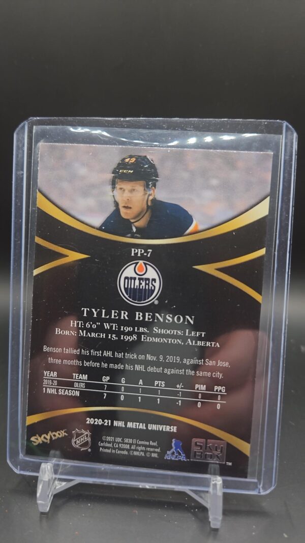 2020-2021  Prospects Skybox Tyler Benson Edmonton Oilers # PP-7 - Image 2