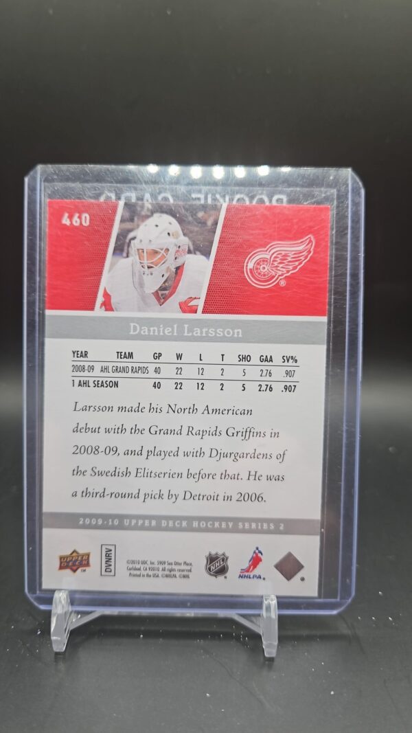 2009-10 Upper Deck #460 Daniel Larsson Young Guns Series 2 - Image 2
