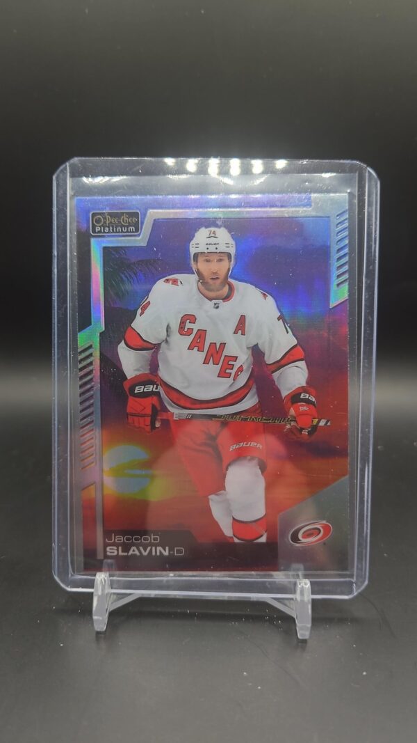 2020-21 O-Pee-Chee Platinum Sunset #51 Jacob Slavin Carolina Hurricanes