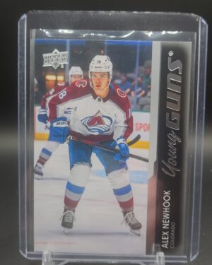 2021-22 Upper Deck Young Guns Alex Newhook rookie card #461, Mint condition, Colorado Avalanche, top collectible NHL rookie card.