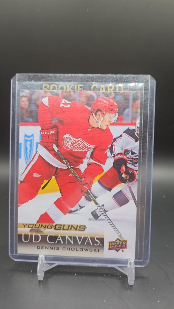2018-19 Upper Deck Series 1 YG Young Guns Canvas C117 Dennis Cholowski Detroit