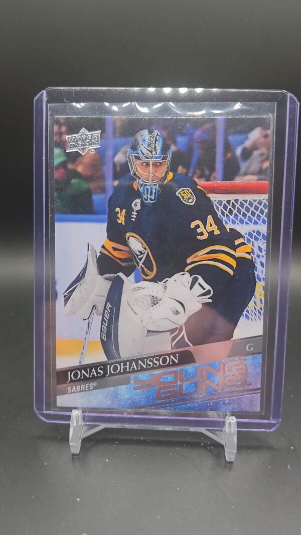 2020-21 Upper Deck Young Guns Jonas Johansson #228 Rookie RC