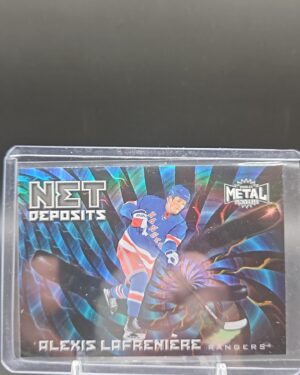 2020-21 UD Metal Universe Net Deposits #ND7 Alexis Lafreniere Rangers Rookie