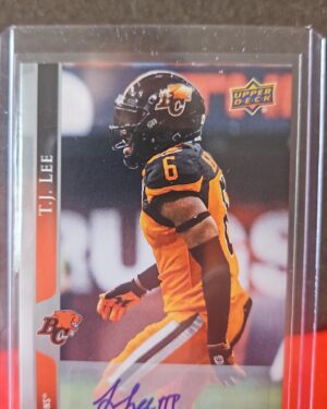 2021 Upper Deck Autograph TJ Lee #182 Canadian Football League