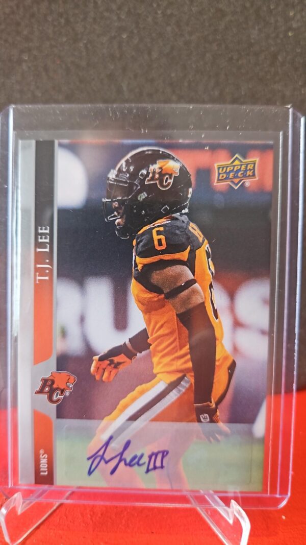 2021 Upper Deck CFL Auto TJ Lee #182 Auto