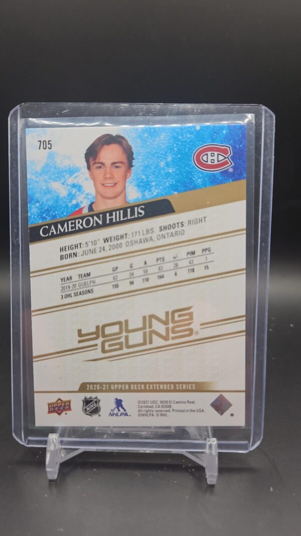 2020 Extended Series Young Guns Speckled Rainbow Foil Cameron Hillis Rookie - Image 2