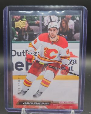 2022-23 Upper Deck UD Exclusives /100 Andrew Mangiapane #29 Calgary Flames